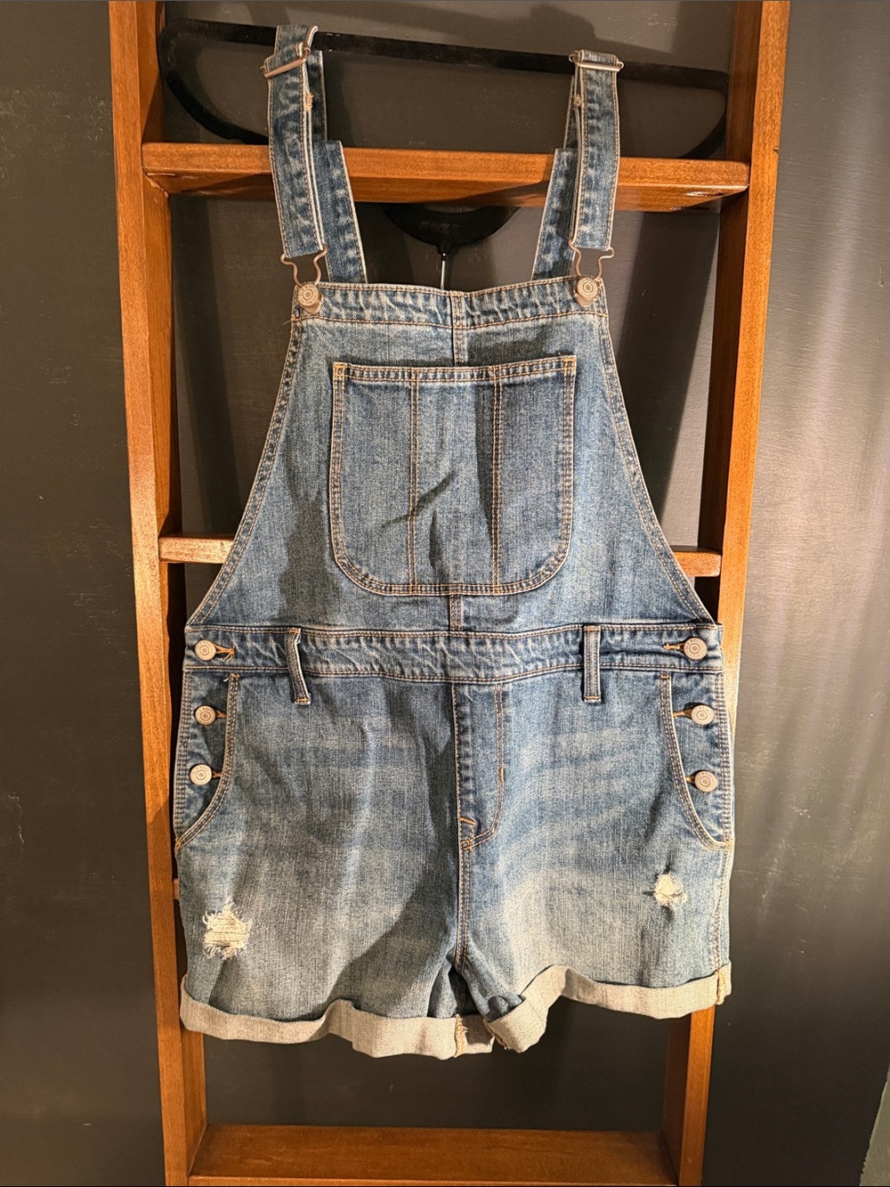 Old Navy Denim Short Overalls - Blue